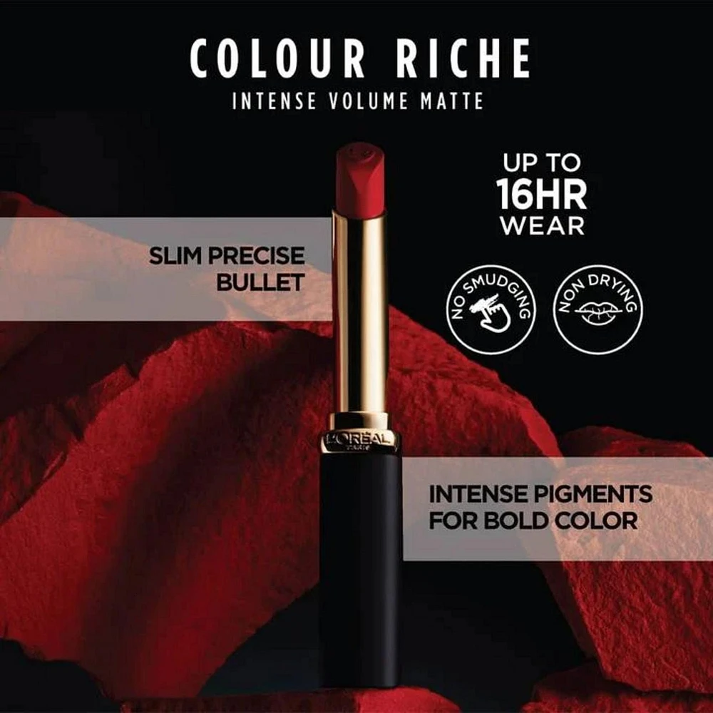 L'Oréal Paris Colour Riche Intense Volume Matte Lipstick, Volume Matte Lipstick
