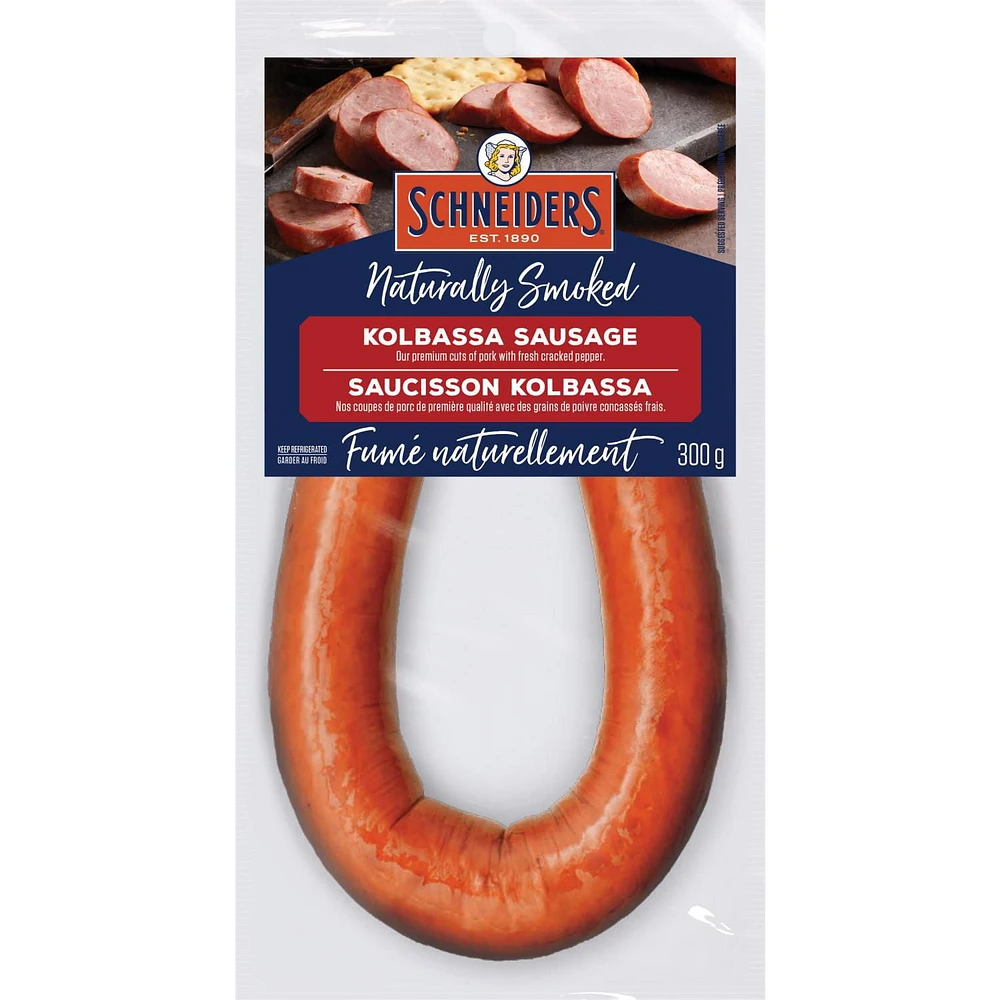 Schneiders Naturally Smoked Kolbassa Sausage Ring, 300 g