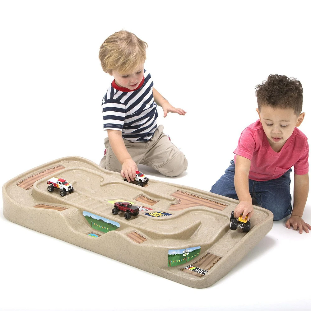 Table transportable Simplay3 avec circuit pour voitures, camions et trains miniatures