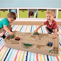 Table transportable Simplay3 avec circuit pour voitures, camions et trains miniatures