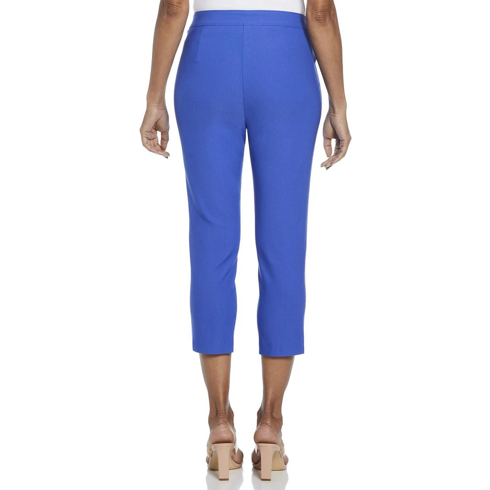 Rafaella Pantalon capri à languette allongée avec poches pour femme