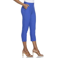 Rafaella Pantalon capri à languette allongée avec poches pour femme