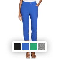 Rafaella Pantalon capri à languette allongée avec poches pour femme