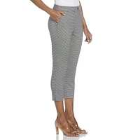 Rafaella Pantalon capri à languette allongée avec poches pour femme