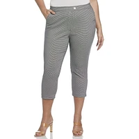Rafaella Pantalon capri à languette allongée avec poches pour femme