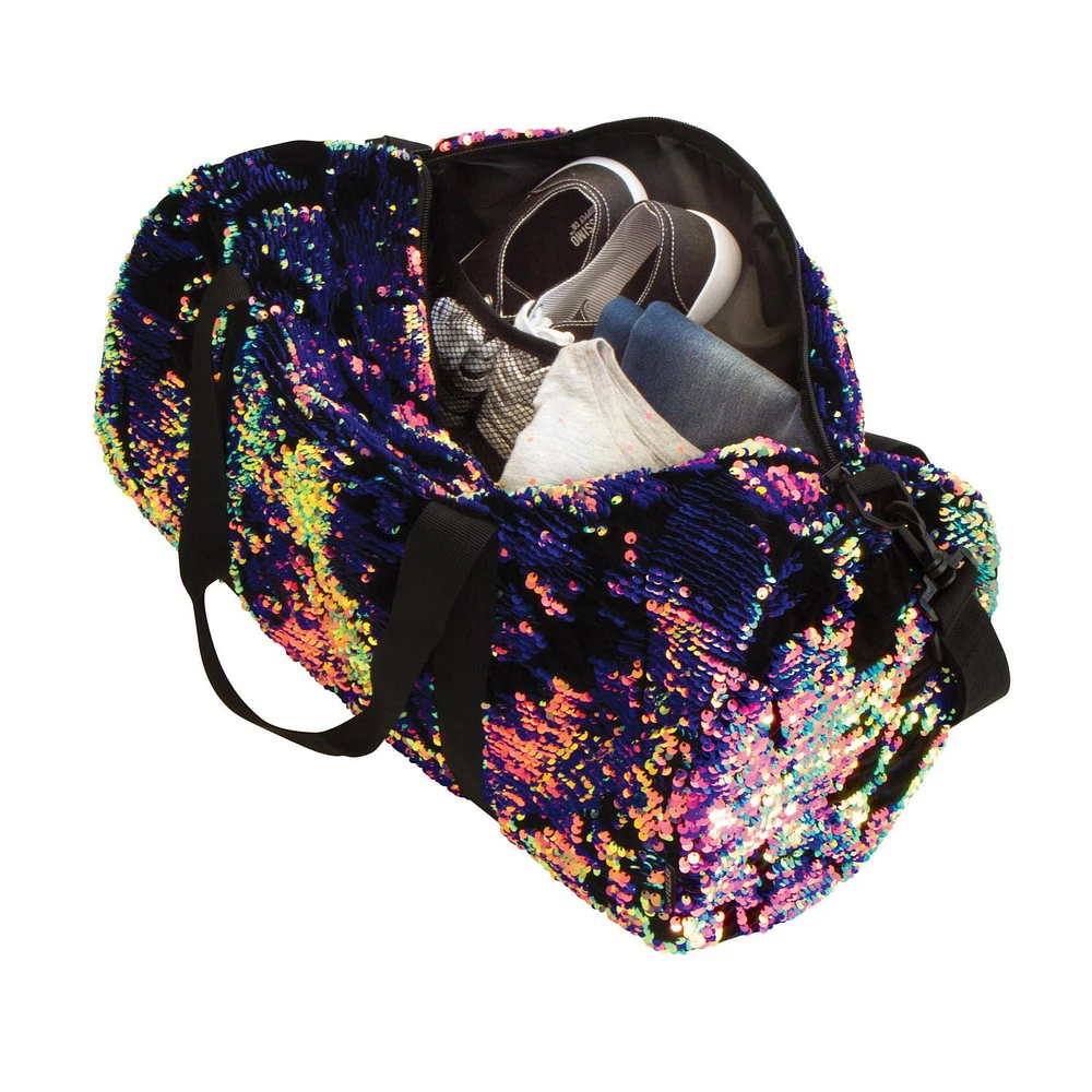 Fashion Angels Style Lab Scattered Sequin & Velvet Duffle Bag