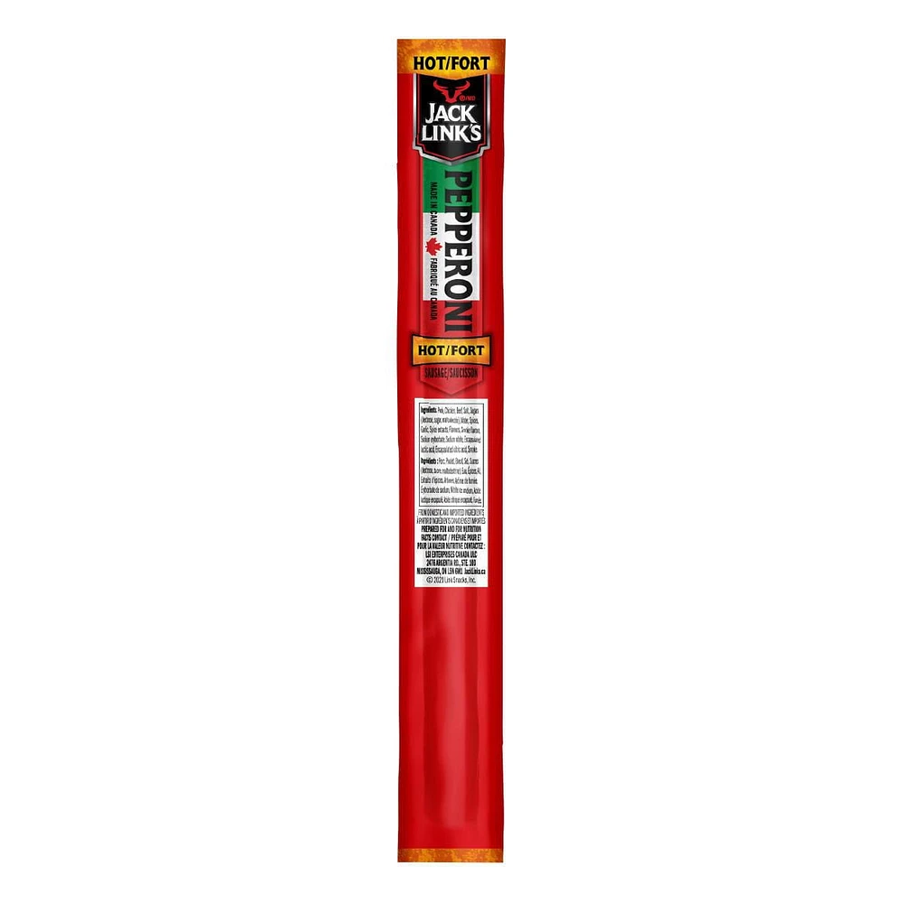 Jack Link's Hot 22g Pepperoni Sausage Stick, 1 x 22g