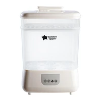 Stérilisateur et séchoir électrique à vapeur Tommee Tippee Steridryer pour biberons et accessoires, tue les virus* et 99,9 % des bactéries, blanc