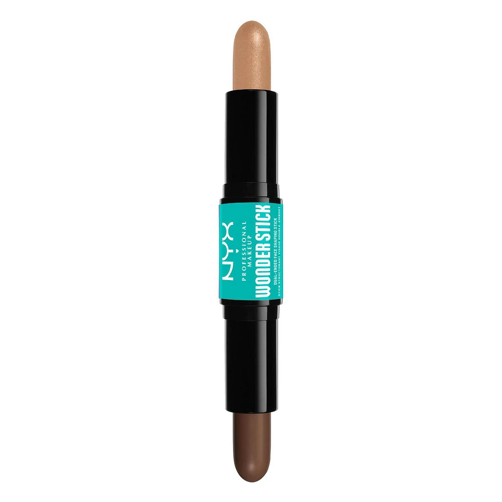 NYX PROFESSIONAL MAKEUP, Bâton Wonder, Bâton à deux extrémités, Modelant et Illuminateur - DEEP Bâton modelant et illuminateur à deux extrémités