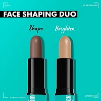 NYX PROFESSIONAL MAKEUP, Bâton Wonder, Bâton à deux extrémités, Modelant et Illuminateur - DEEP Bâton modelant et illuminateur à deux extrémités