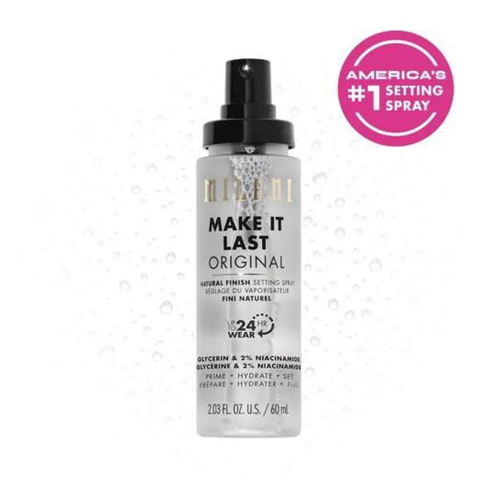 Milani Spray fixateur Make It Last - Préparer + Corriger + Fixer Réglage du spray