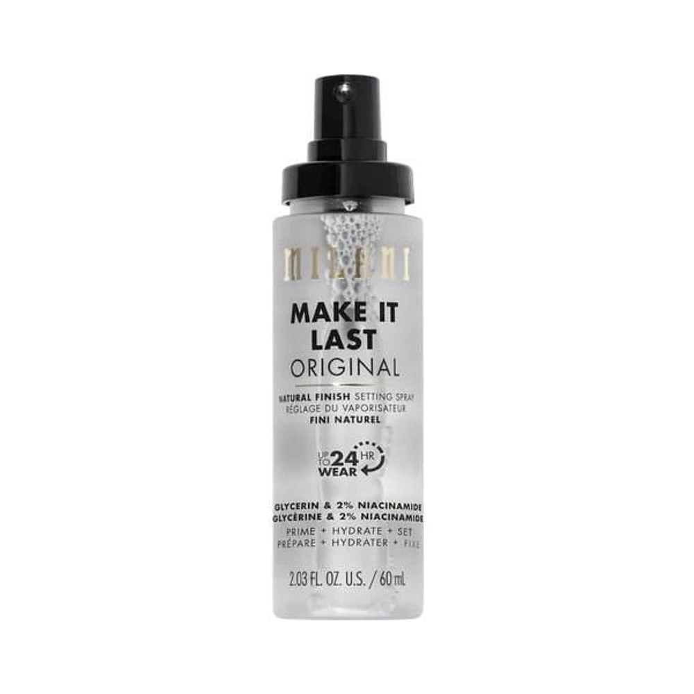 Milani Spray fixateur Make It Last - Préparer + Corriger + Fixer Réglage du spray