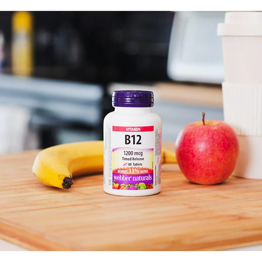 Webber Naturals® Vitamin B12 Timed Release 1200 mcg