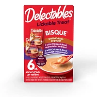 Delectables Non Seafood Bisque Cat Treats Variety Pack, 6x40g (6pk)