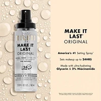 Milani Spray fixateur Make It Last - Préparer + Corriger + Fixer Réglage du spray