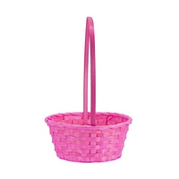 Small Pink Bamboo Basket