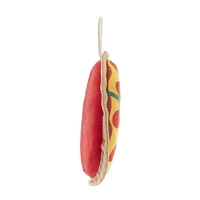 Only The Best For My Dog ®​ 5.5-inch Flat Plush Disc Squeaky Foodie Dog Toy