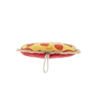 Only The Best For My Dog ®​ 5.5-inch Flat Plush Disc Squeaky Foodie Dog Toy