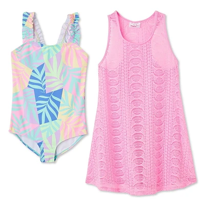 Maillot de bain 2 pièces Bmagical pour filles Tailles TP-G