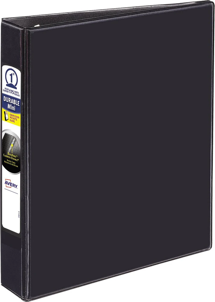 Durable View Binder, 5 1/2 x 8 1/2, Black