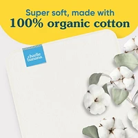 10 lingettes en coton bio