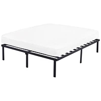 Mainstays 14" Heavy Duty Slat Bed Frame, Black Steel, Sizes Twin, Full, Queen