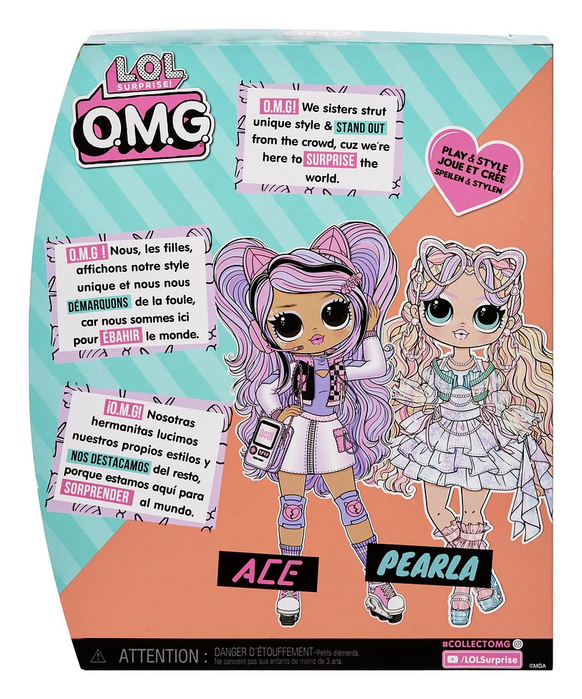 L.O.L. Surprise O.M.G. Pearla Fashion Doll with 15 Surprises, RUNWAY READY