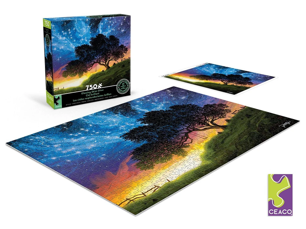 Ceaco Glowing Skies GID 750pc Puzzle