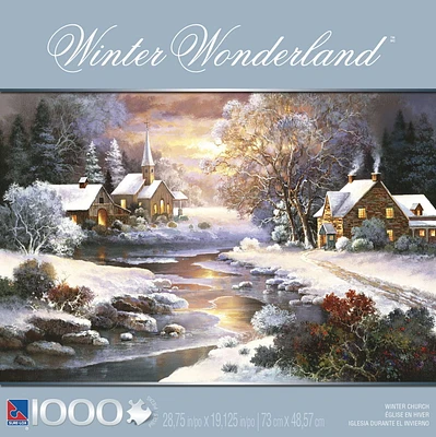 1000 pc Winter Wonderland™ Puzzle - Winter Church