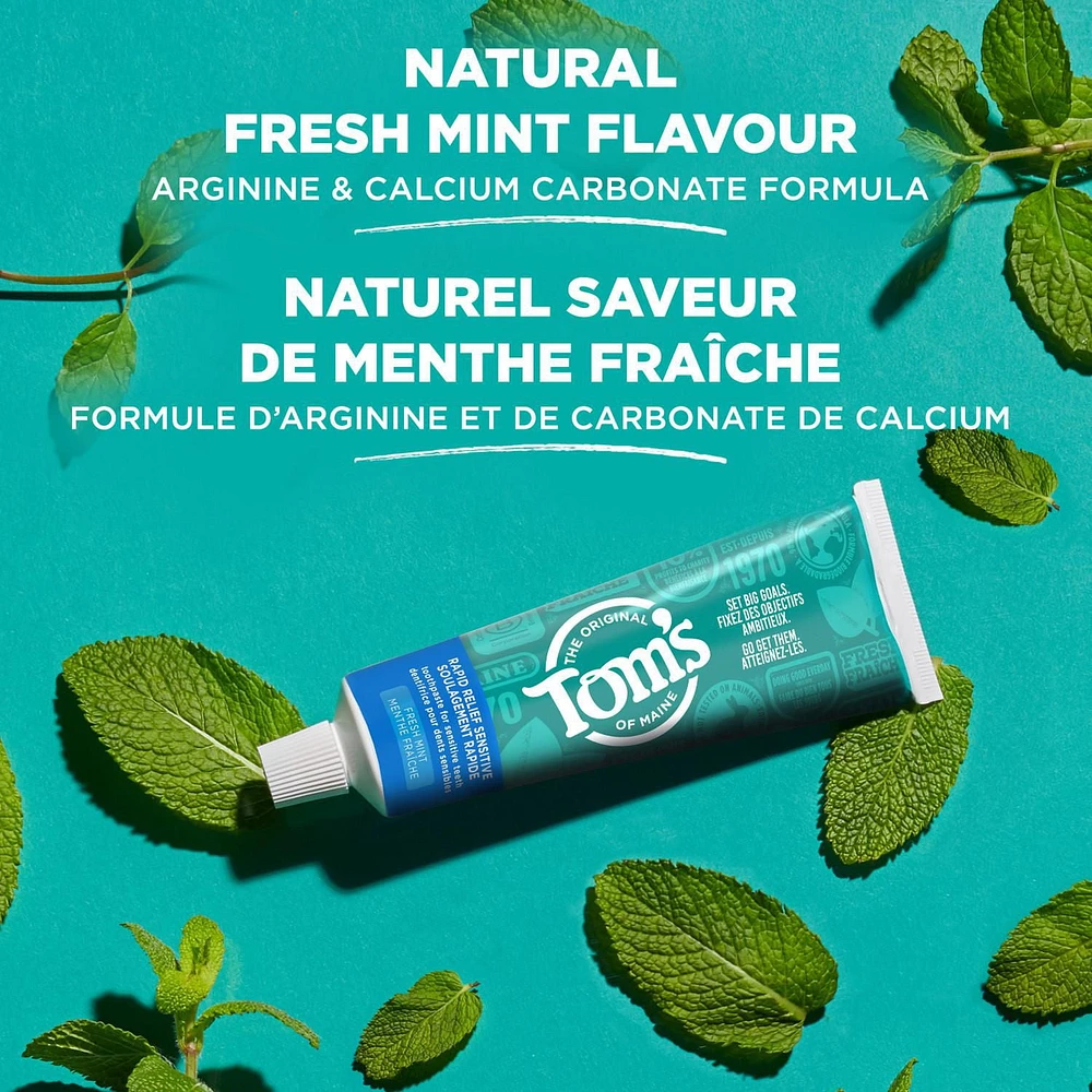 Dentifrice naturel Soulagement rapide de la sensibilité Menthe fraîche