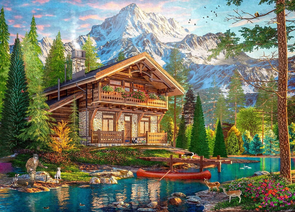 Ceaco Rustic Lodge-The Old Fishing Lodge 1000pc Puzzle