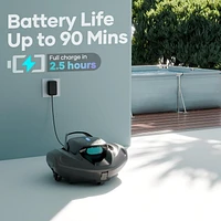 Aiper SG 800B Cordless Robotic Pool Cleaner for Flat Above Ground Pools up to 860sq.ft, Automatic Pool Vacuum