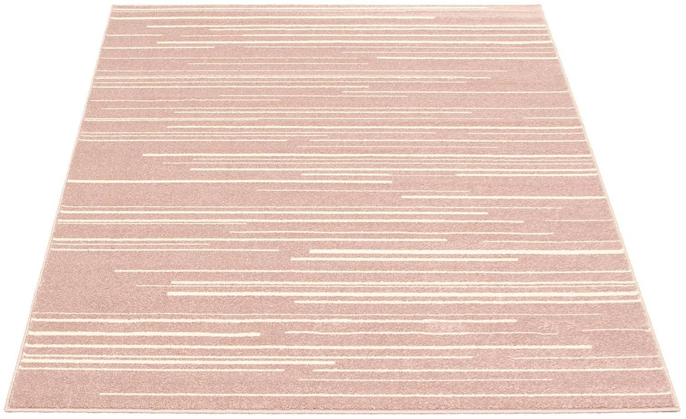 ECARPET Striped Area Rug, Minimalist Style Modern Carpet Fika Collection