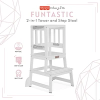 Fisher Price 2-en-1 Tour et tabouret Funtastic Polyvalente