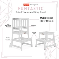 Fisher Price 2-en-1 Tour et tabouret Funtastic Polyvalente