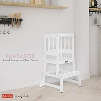 Fisher Price 2-en-1 Tour et tabouret Funtastic Polyvalente