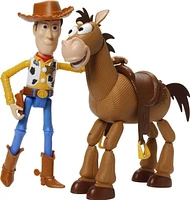 Disney and Pixar's Toy Story 4 Woody and Bullseye 2-Character Pack, Movie-inspired Relative-Scale for Storytelling Play