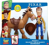 Disney and Pixar's Toy Story 4 Woody and Bullseye 2-Character Pack, Movie-inspired Relative-Scale for Storytelling Play