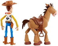 Disney and Pixar's Toy Story 4 Woody and Bullseye 2-Character Pack, Movie-inspired Relative-Scale for Storytelling Play