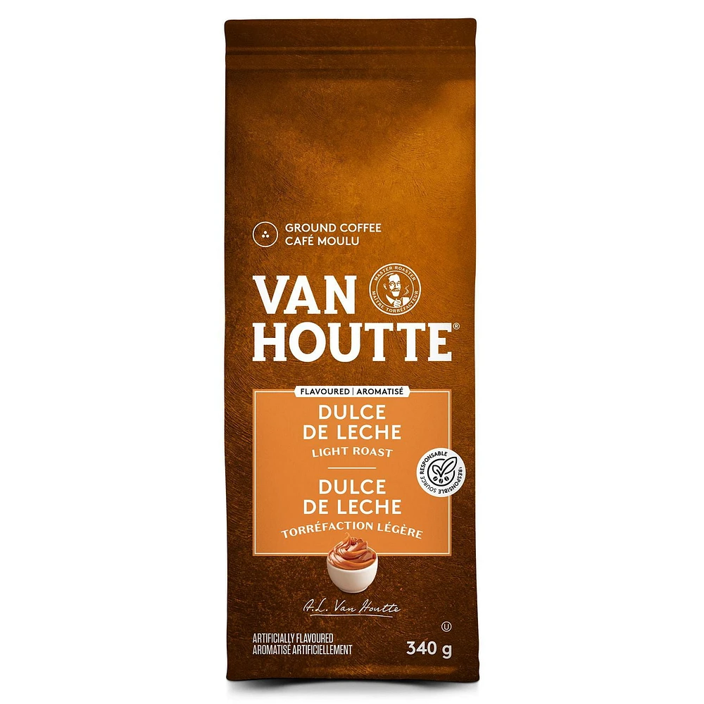 Van Houtte Dulce de Leche, Light Roast,Ground Coffee, 340g, 340g