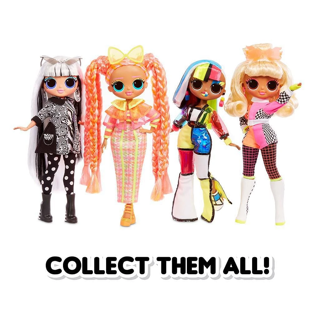 L.O.L. Surprise! O.M.G. Lights Speedster Fashion Doll with 15 Surprises