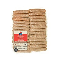 Maple Leaf Maple Pork Breakfast Sausage, 26 Sausages, Value Pack