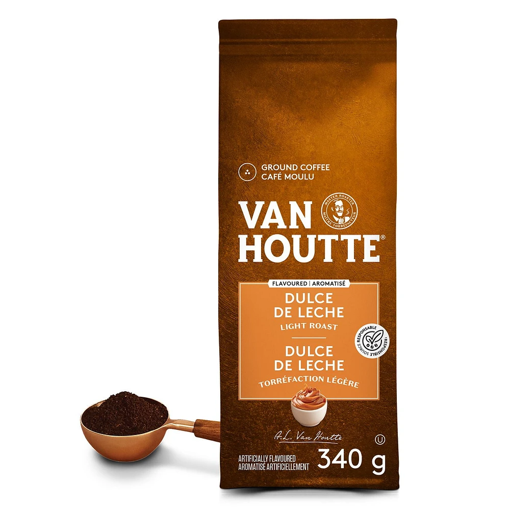 Van Houtte Dulce de Leche, Light Roast,Ground Coffee, 340g, 340g