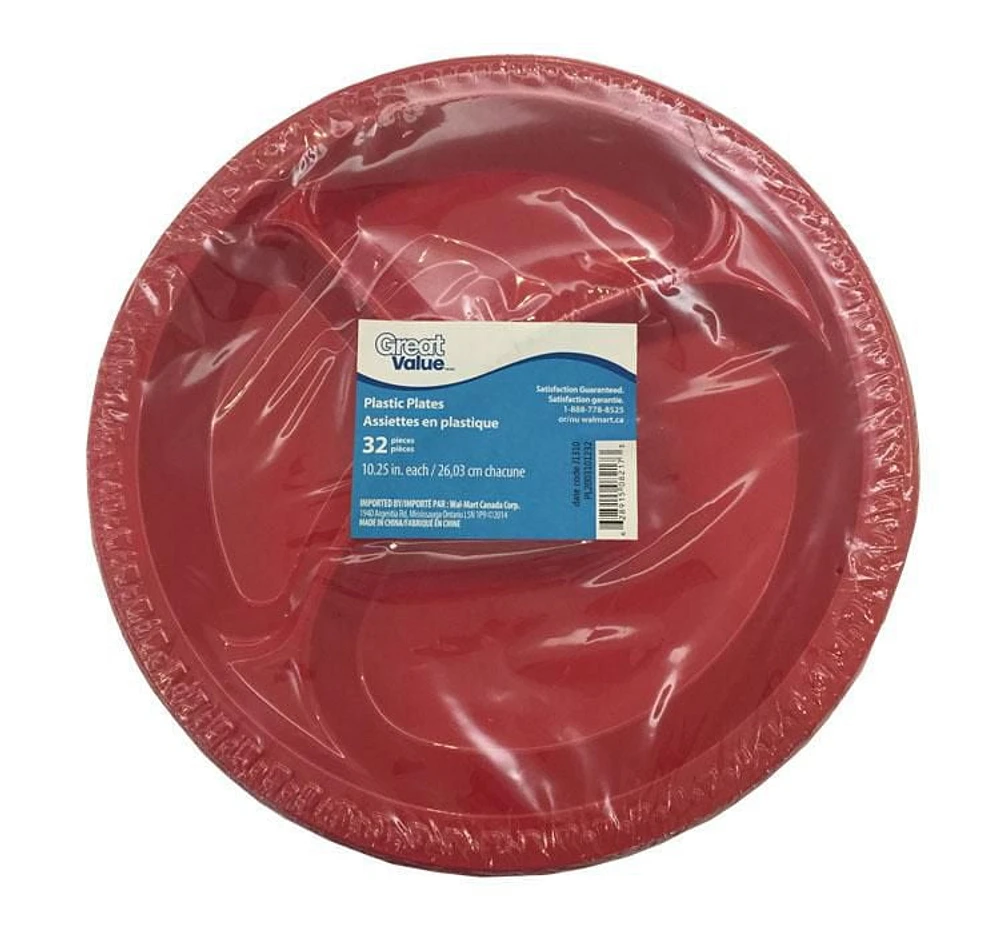 Great Value Plastic Plates