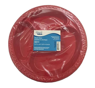 Great Value Plastic Plates