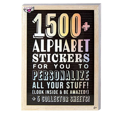 1500+ Alphabet Sticker Book & Collector Sheets