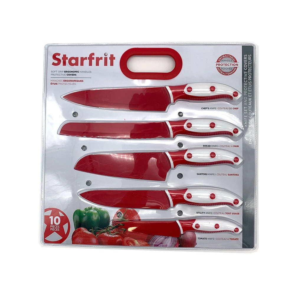 Starfrit Knife Set with Protective Covers