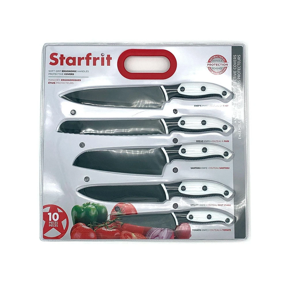 Starfrit Knife Set with Protective Covers