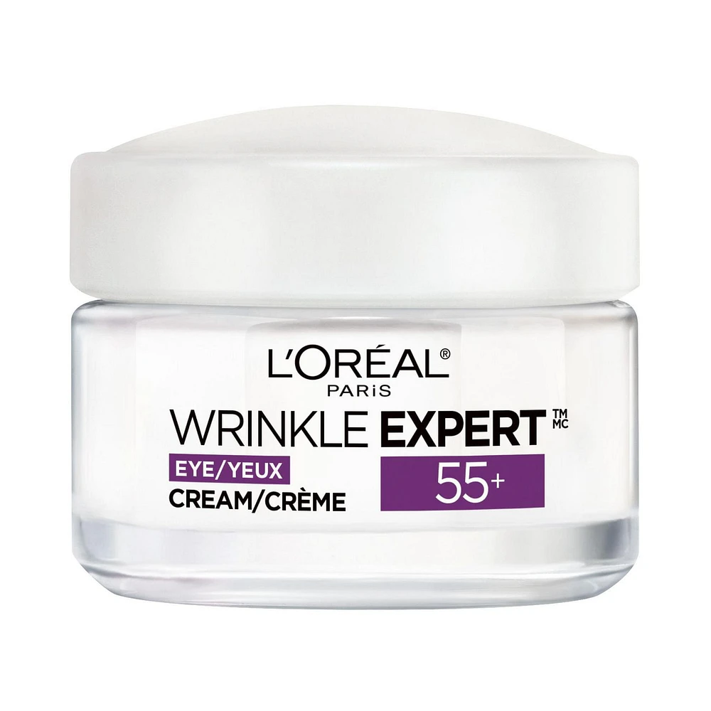 L'Oreal Paris Wrinkle Expert 55+ Crème Yeux Anti-âge avec Calcium, 15 mL 14 GR
