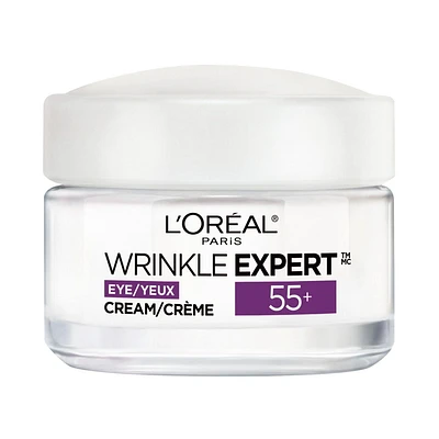 L'Oreal Paris Wrinkle Expert 55+ Crème Yeux Anti-âge avec Calcium, 15 mL 14 GR
